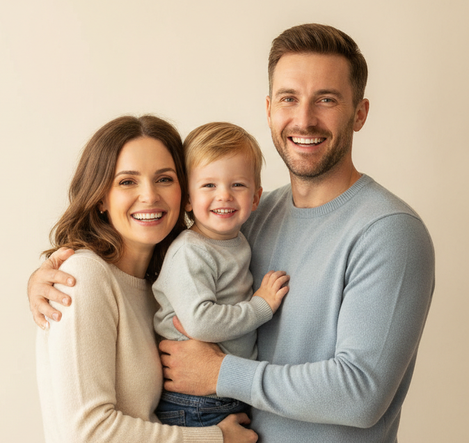 A natural, bright healthy smile closeup